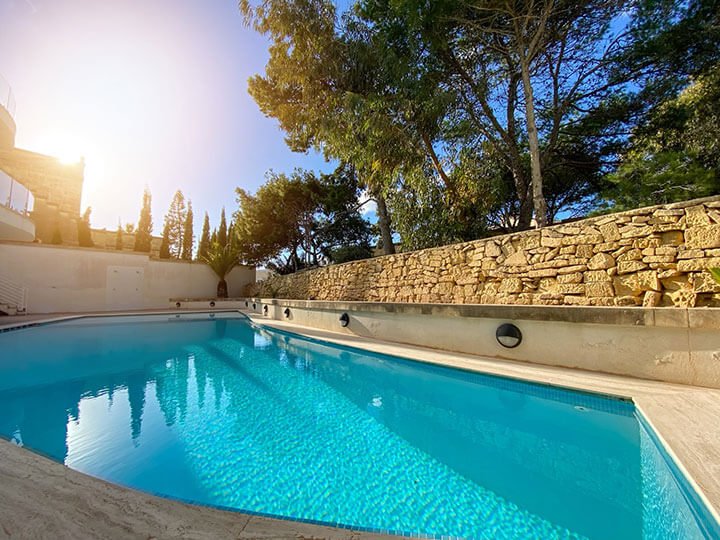 Villa Marni Pool Area, Xlendi, Gozo Malta