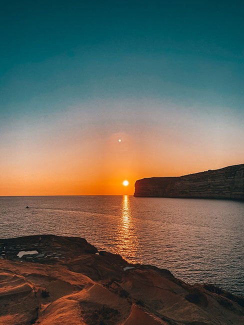 Sunset at Xlendi, Gozo Malta